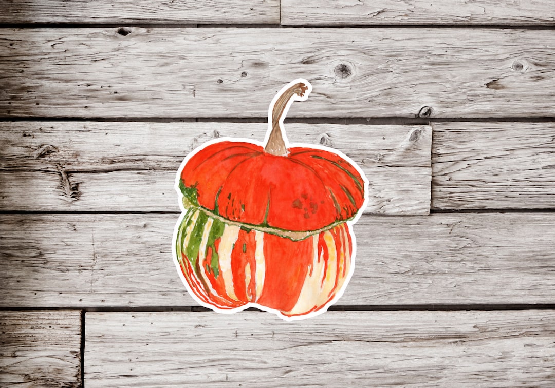 Squash Sticker, Winter Squash Sticker, Fall Sticker, Autumn Sticker ...
