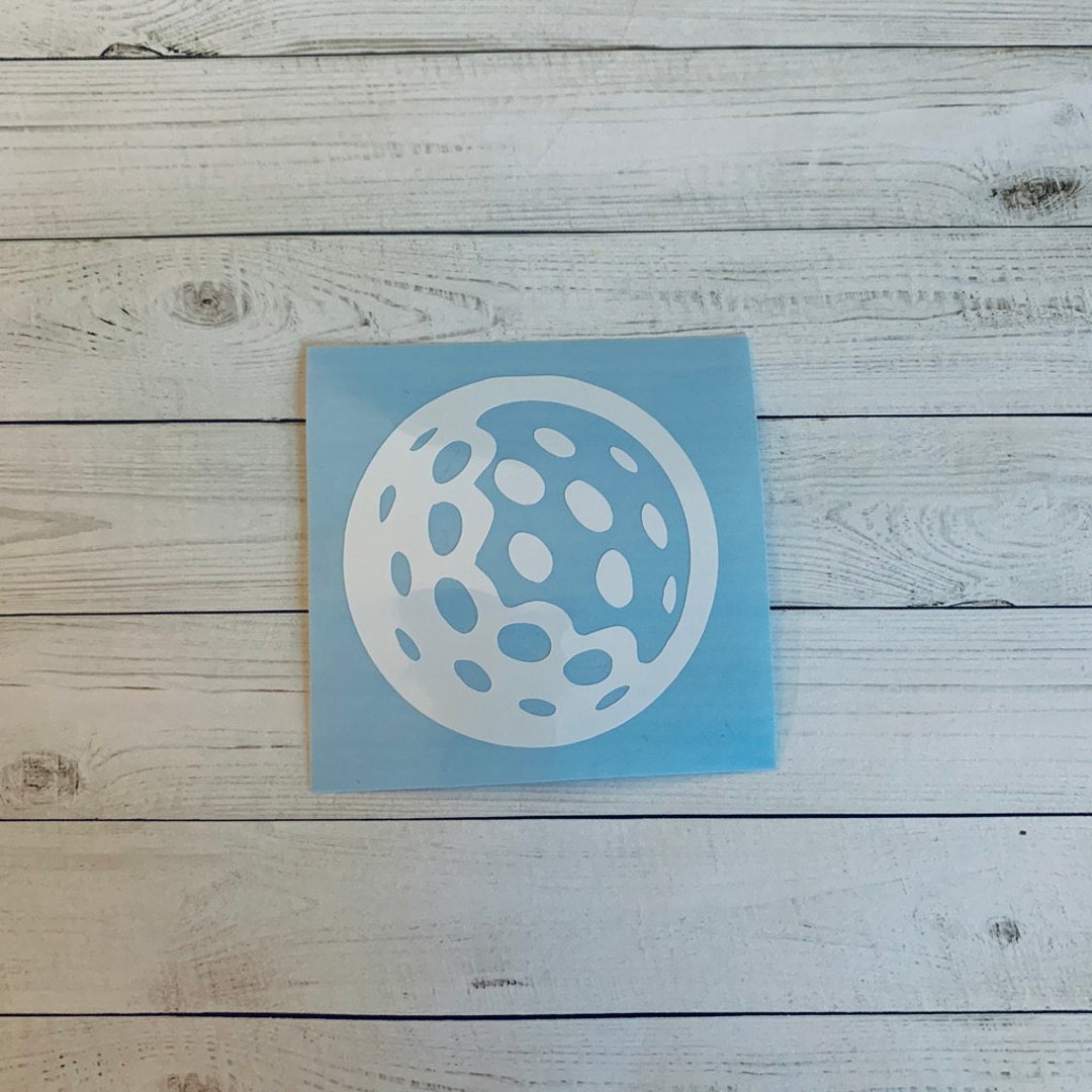 Golf Ball Decal Golf Ball Sticker Golf Decal Golf Sticker Golfing Decal