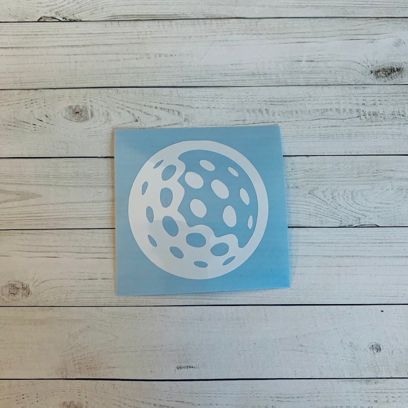 Golf Ball Decal Golf Ball Sticker Golf Decal Golf Etsy
