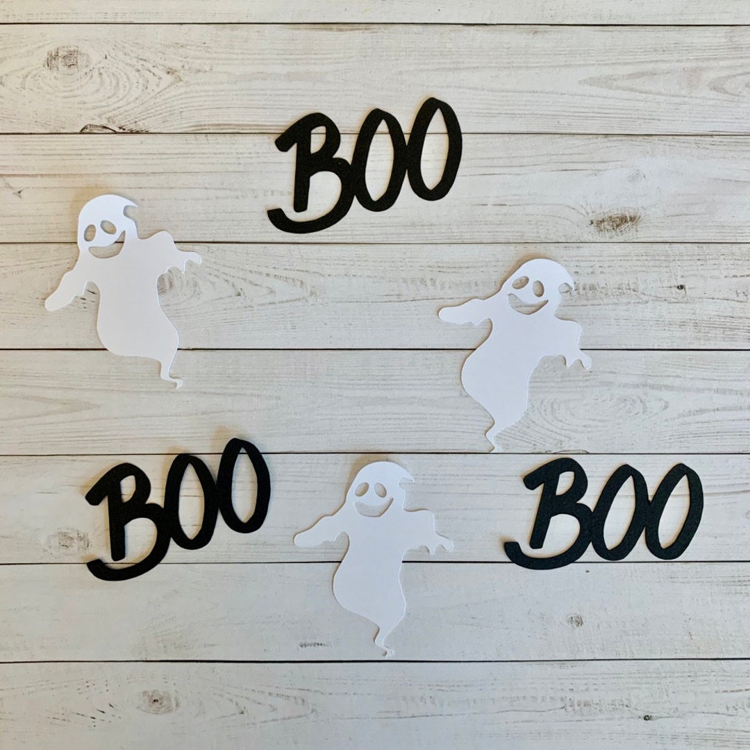Ghost Confetti Set Ghost Confetti Ghost Cut Out Ghost Decoration Boo