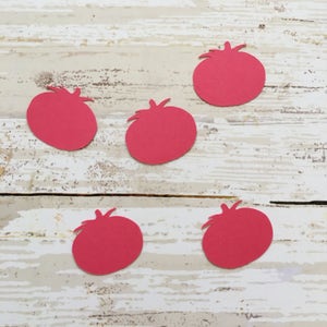 Tomato Confetti | Tomato Cut Outs | Tomato Die Cuts | Tomato Decoration | Vegetable Confetti | Garden Party | Garden Confetti Table Scatter