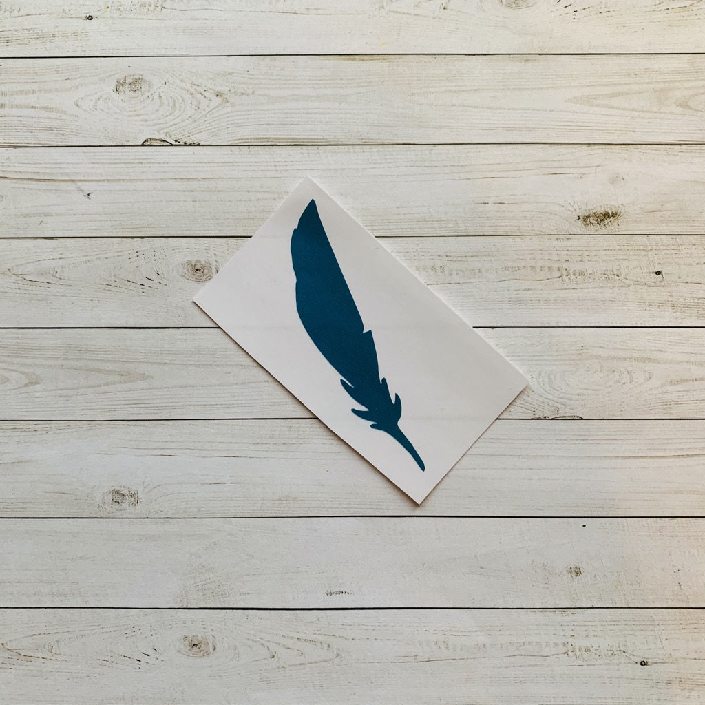 Feather Decal Feather Vinyl Decal Feather Sticker Bird Etsy