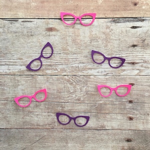 Cat Eye Glasses Confetti | Glasses Confetti | Glasses Cut Out | Vintage Glasses | Retro Glasses | Optometrist Confetti | Table Scatter