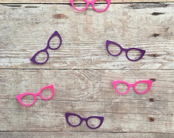 Cat Eye Glasses Confetti | Glasses Confetti | Glasses Cut Out | Vintage Glasses | Retro Glasses | Optometrist Confetti | Table Scatter