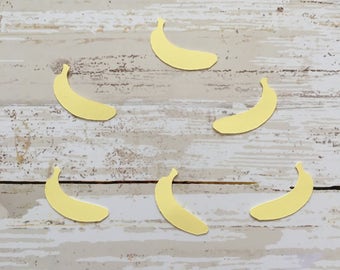 Banana Confetti | Banana Cut Outs | Banana Die Cuts | Fruit Confetti | Plants Confetti |Banana Decoration | Banana Party Decor | Favors