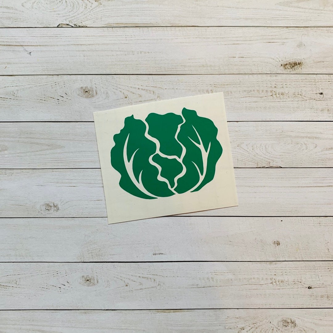 Lettuce Decal Lettuce Sticker Lettuce Vinyl Decal Etsy