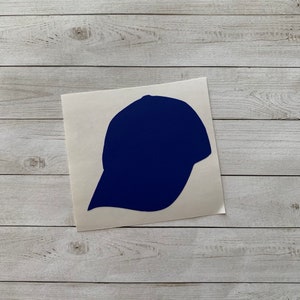 Baseball Hat Decal | Baseball Hat Sticker | Hat Decal | Hat Vinyl Decal | Hat Sticker | Baseball Decoration | Baseball Decal | Sports Decal