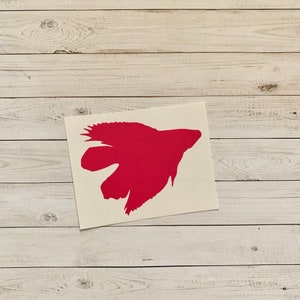 Betta Fish Decal | Betta Fish Vinyl Decal | Betta Fish Sticker | Fish Sticker | Fish Decal | Aquarium Sticker | Tropical Fish Decal |