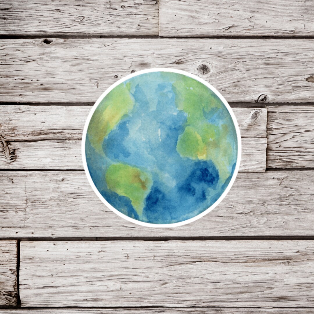 Earth Sticker, Planet Sticker, Geography Sticker, Science Sticker ...