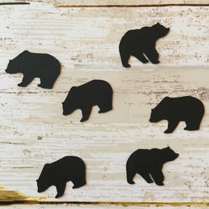Bear Confetti, Bear Cut Outs, Bear Table Scatter, Bear Decoration, Woodland Confetti, Animal Confetti, Wildlife Confetti