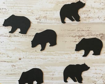 Bear Confetti | Bear Cut Outs | Bear Decorations | Forest Animals | Animal Confetti | Animal Party Supplies |Table Scatter  Favors  Birthday