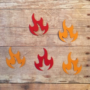 Fire Confetti | Fire Cut Out | Fire Decoration | Fireman Confetti | Firefighter Confetti | Campfire Confetti | Fireman Decoration