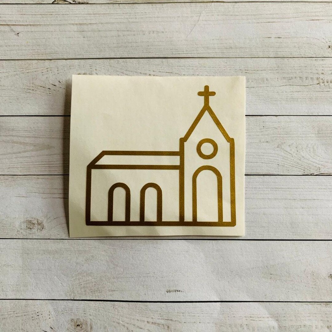 Church Decal | Church Vinyl Decal | Church Sticker | Church Decoration ...