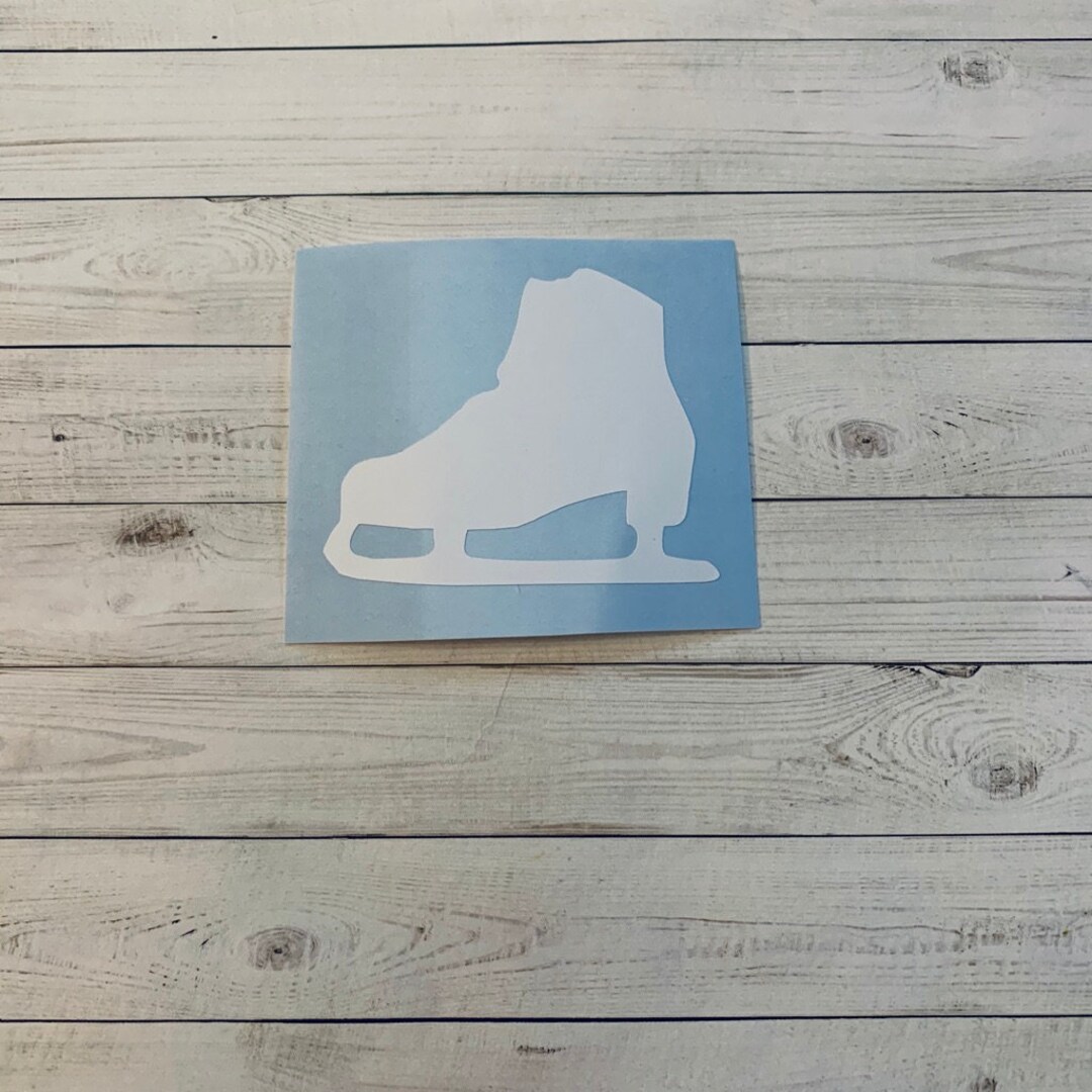 Ice Skate Decal Ice Skate Vinyl Decal Ice Skate Sticker Ice Skating