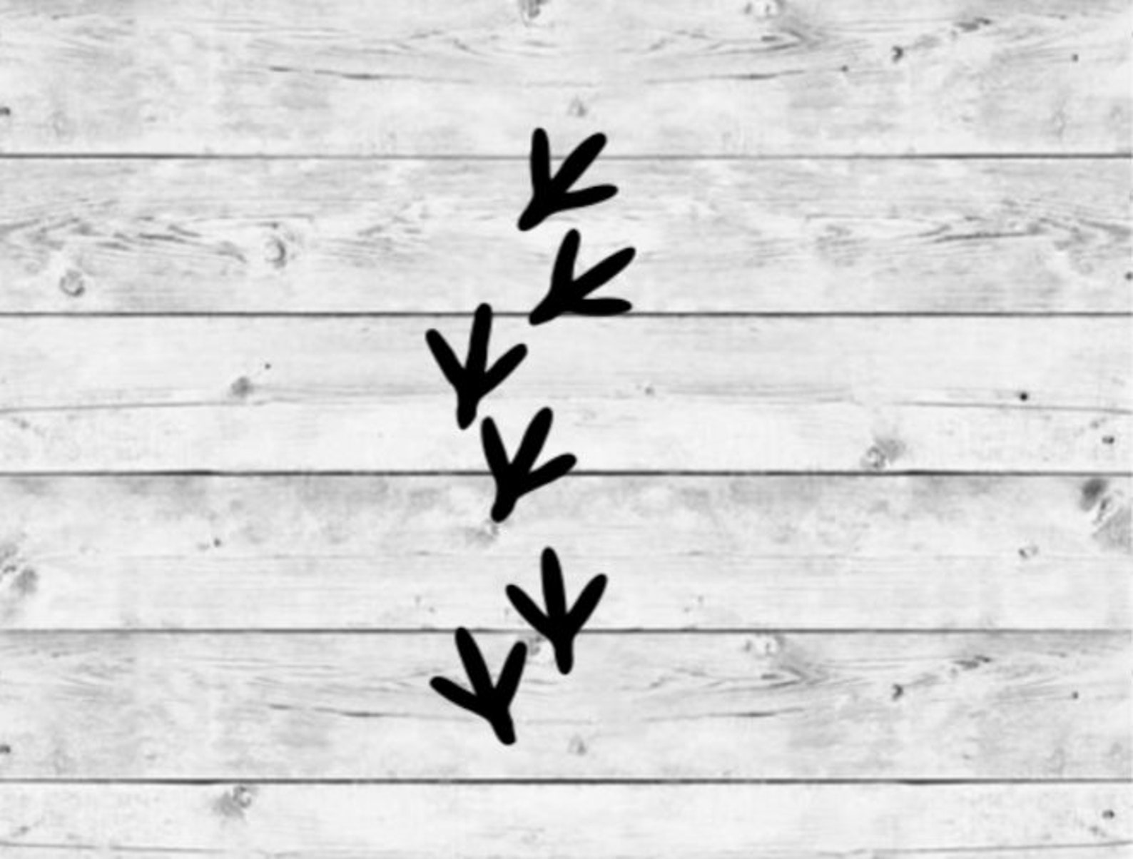 Turkey Tracks Decal Animal Tracks Decal Turkey Decal - Etsy