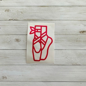Ballet Shoes Decal | Pointe Shoes Decal | Pointe Shoe Sticker | Ballet Decal | Ballet Sticker | Shoe Decal | Shoe Sticker | Dance Decal