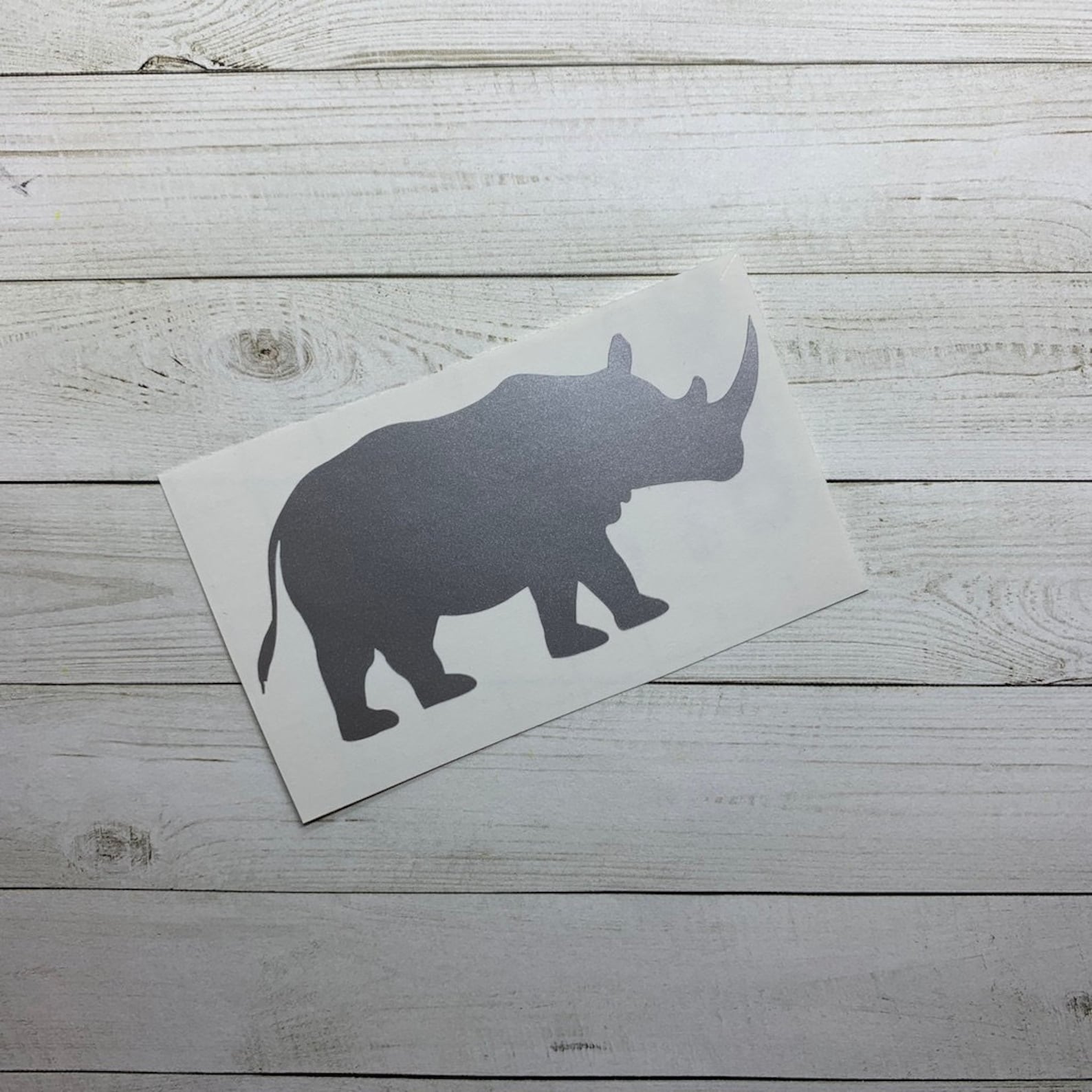 Rhino Sticker Rhino Decal Rhinoceros Decal Rhinoceros Etsy
