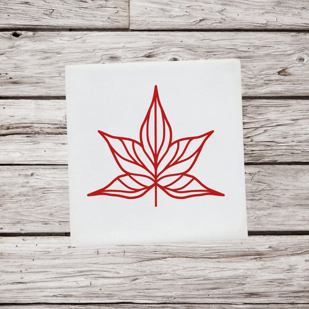 Leaf Decal, Leaf Vinyl Decal, Leaf Sticker, Fall Leaf Decal, Tree Decal