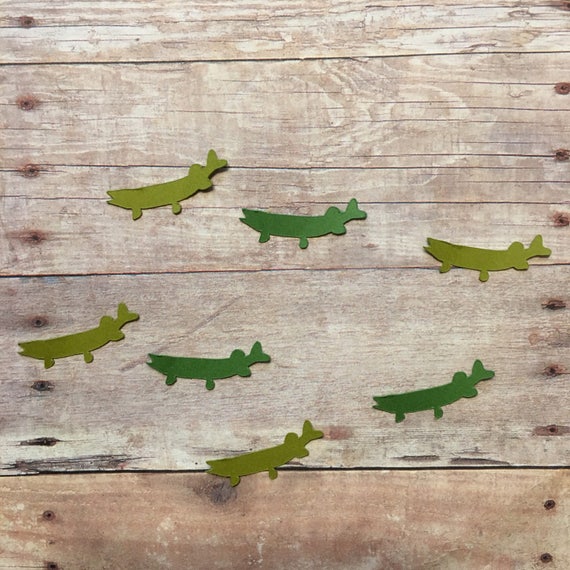 Muskie Confetti | Muskie Cut Out | Fish Confetti | Fish Cut Out | Fishing Confetti | Fishing Decoration | Lake Theme | Camping Confetti