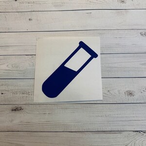 Test Tube Decal | Test Tube Vinyl Decal | Test Tube Sticker | Science Decal | Science Sticker | Chemistry Decal | Biology Decal | Teacher