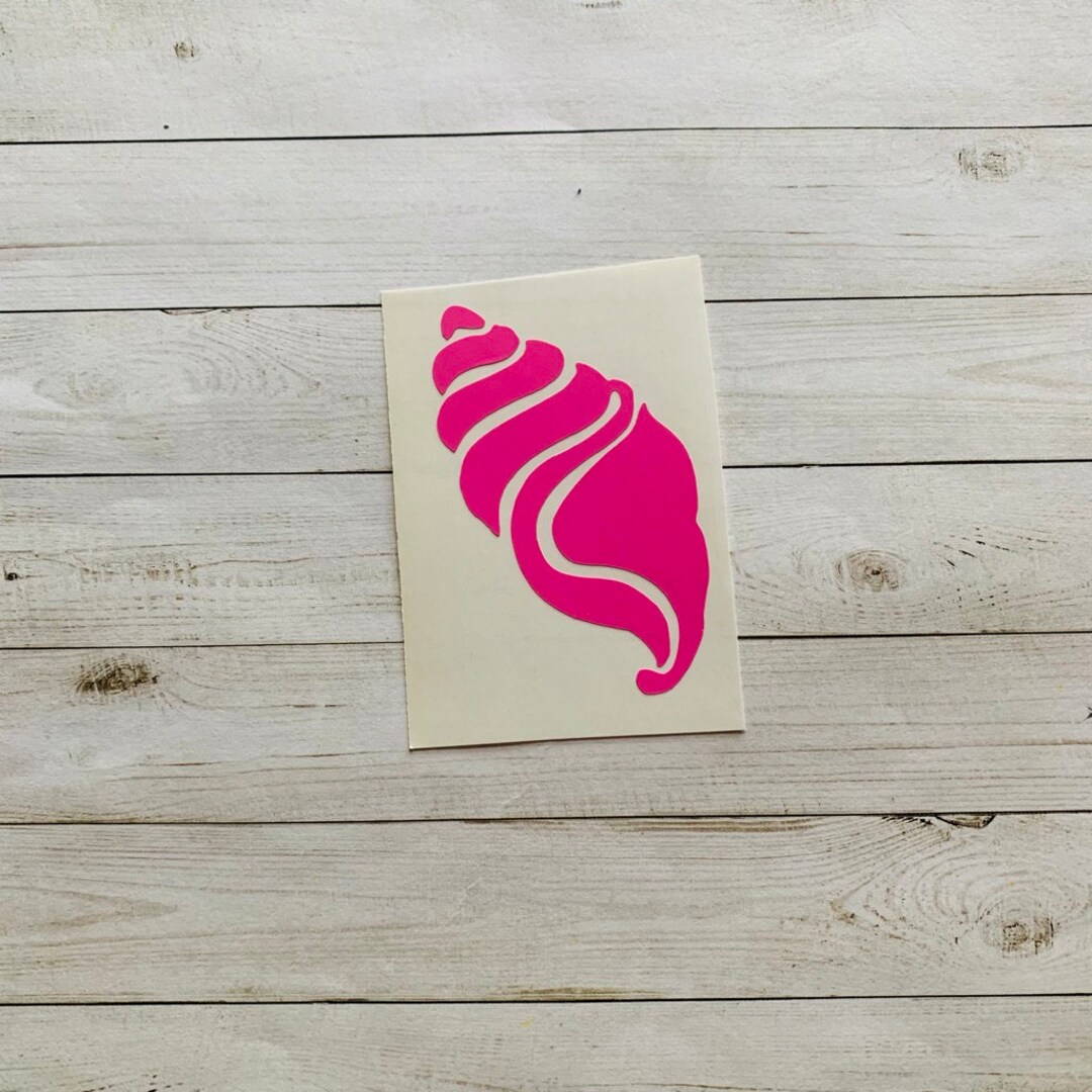 Shell Decal | Shell Vinyl Decal | Shell Sticker | Seashell Sticker ...