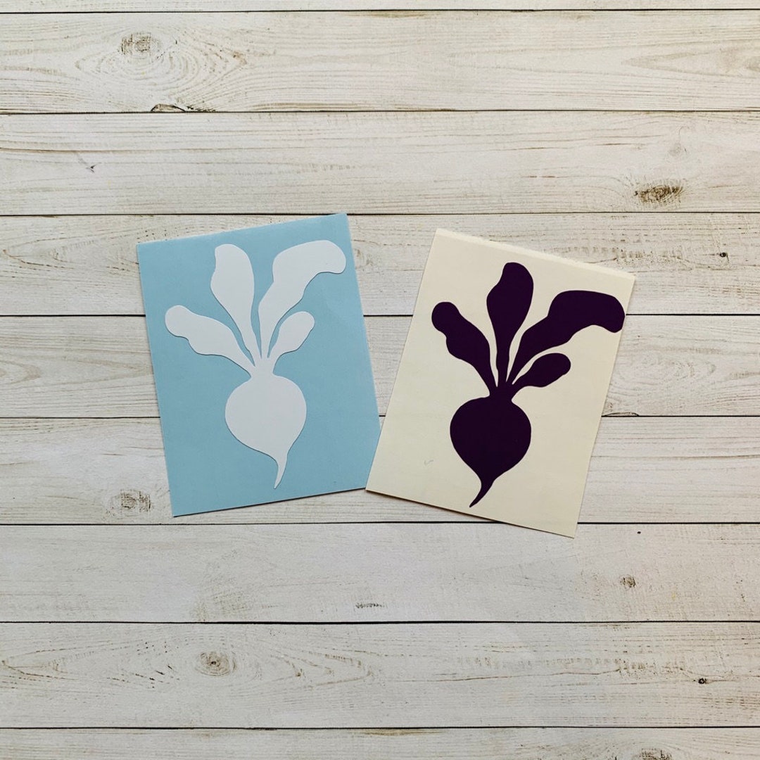 Radish Decal | Radish Sticker | Radish Vinyl Decal | Vegetable Decal ...