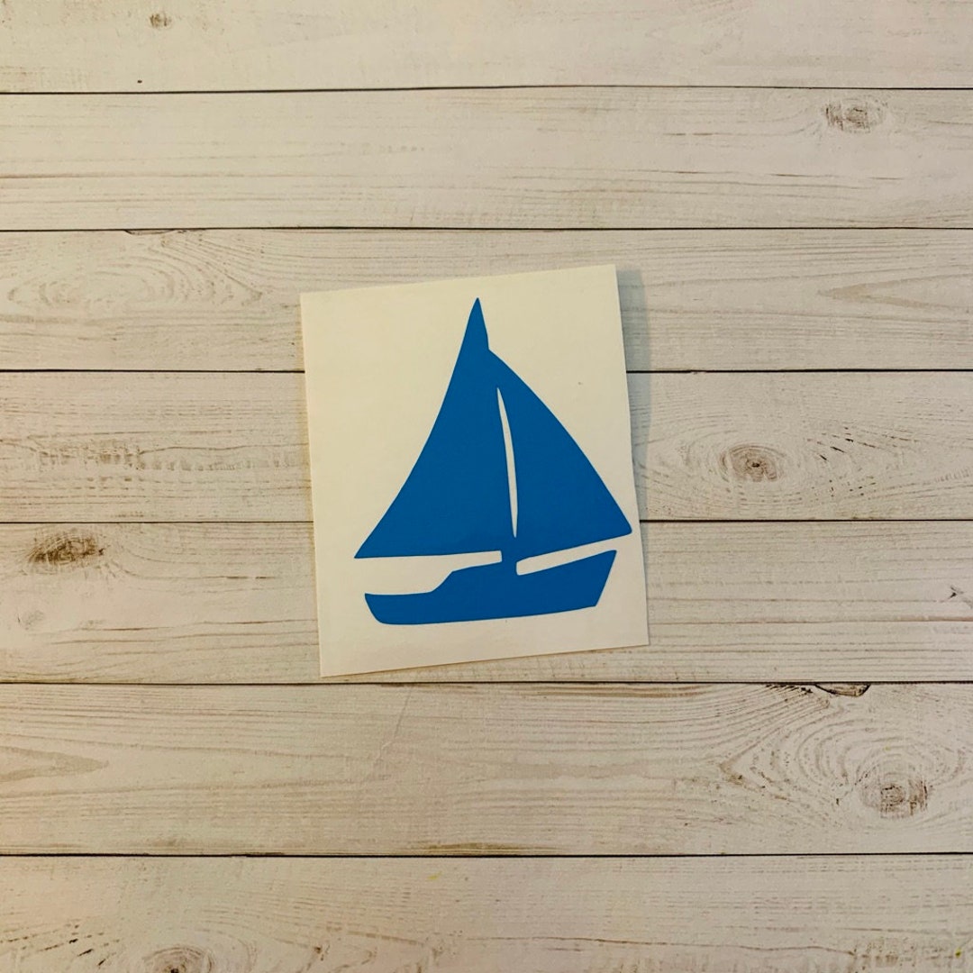 Sail Boat Decal Sail Boat Sticker Sailing Decal Sailing Etsy