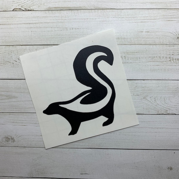 Skunk Sticker | Skunk Decal | Skunk Vinyl Decal | Skunk Decoration | Skunk Theme | Skunk Car Decal | Animal Decal | Animal Sticker |