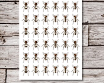 Ant Stickers, Ant Sticker Sheet, 8.5x11" Sticker Sheet, Insect Sticker, Packing Stickers, Journal Sticker, Planner Stickers