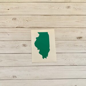 Illinois State Decal | Illinois Vinyl Decal | Illinois Sticker | Illinois Party Decor | Illinois Decoration | Illinois Home| Illinois Crafts