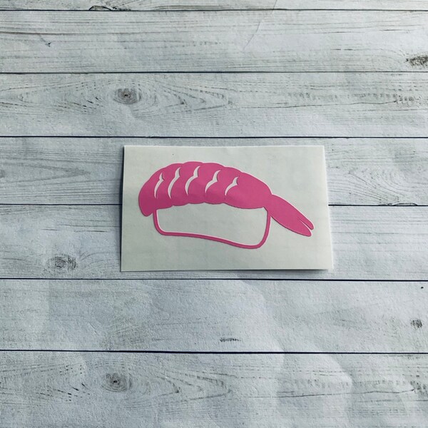 Sushi Decal | Sushi Sticker | Sushi Decoration | Sushi Theme | Shrimp Nigiri Decal | Shrimp Nigiri Sticker | Ebi Decal | Ebi Sushi | Food