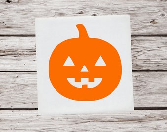 Jack O Lantern Decal, Halloween Decal, Halloween Sticker, Pumpkin Sticker, Pumpkin Decal, Fall Decal, Window Decal, Cup Decal