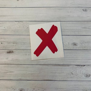 Pirate X Decal | X Sticker | X Decal | X Marks The Spot | Treasure Hunt | Treasure Decal | Pirate Decal | Pirate Sticker | Pirate Party