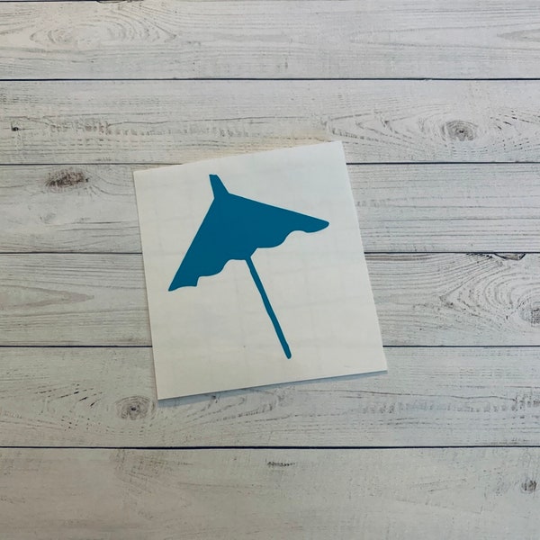 Umbrella Decal | Umbrella Vinyl Decal | Umbrella Sticker | Tropical Decal | Cocktail Umbrella Decal | Cocktail Decal | Summer Decal | Vinyl