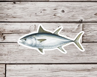 Bluefin Tuna Sticker or Magnet, Tuna Sticker, Tuna Magnet, Fish Sticker, Fisherman Sticker, Waterproof Sticker, Fishing Sticker, Magnet
