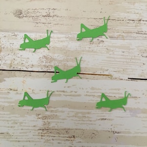 Grasshopper Confetti | Grasshopper Cut Outs | Grasshopper Decoration | Locust Confetti | Bug Confetti | Bug Cut Outs | Insect Confetti