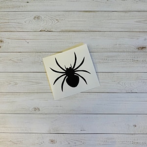 Spider Decal | Spider Vinyl Decal | Spider Sticker | Insect Decal | Bug Decal | Halloween Decal | Bug Sticker | Insect Sticker Glitter Vinyl