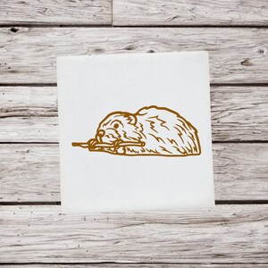 Beaver Decal, Beaver Sticker, Beaver Vinyl Decal, Animal Decal, Wildlife Sticker, Nature Decal, Car Decal, Laptop Sticker, Beaver Gift