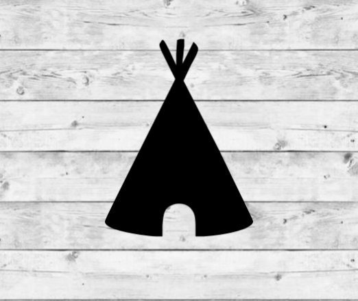Teepee Decal Teepee Vinyl Decal Teepee Sticker Teepee | Etsy