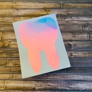 Tooth Decal | Tooth Sticker | Tooth Vinyl Deal | Teeth Decal | Teeth Sticker | Dentist Decal | Dentist Sticker | Tooth Decoration  Car Decal