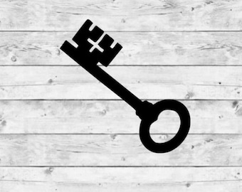 Key Decal | Key Vinyl Decal | Key Sticker | Skeleton Key Decal | Vintage Key Decal | Antique Key Decal | Retro Key Decal | Key Decoration