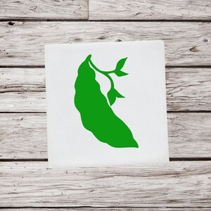 Pea Decal, Pea Pod Decal, Peas Sticker, Vegetable Decal, Vegetable Sticker, Garden Decal, Plant Decal Garden Sticker, Food Decal, Car Decal