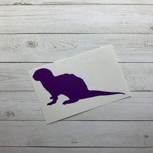 Otter Decal | Otter Sticker | Sea Otter Decal | River Otter Decal | Otter Decoration | Otter Theme | Otter Car Decal | Animal Decal |