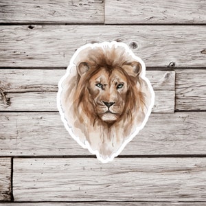 Lion Sticker, Animal Sticker, Waterproof Sticker, Wildlife Sticker, Safari Sticker, Nature Sticker
