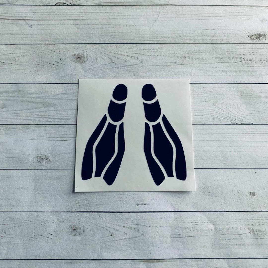 Scuba Decal | Scuba Diving Decal | Diving Decal | Diving Sticker | Fins ...