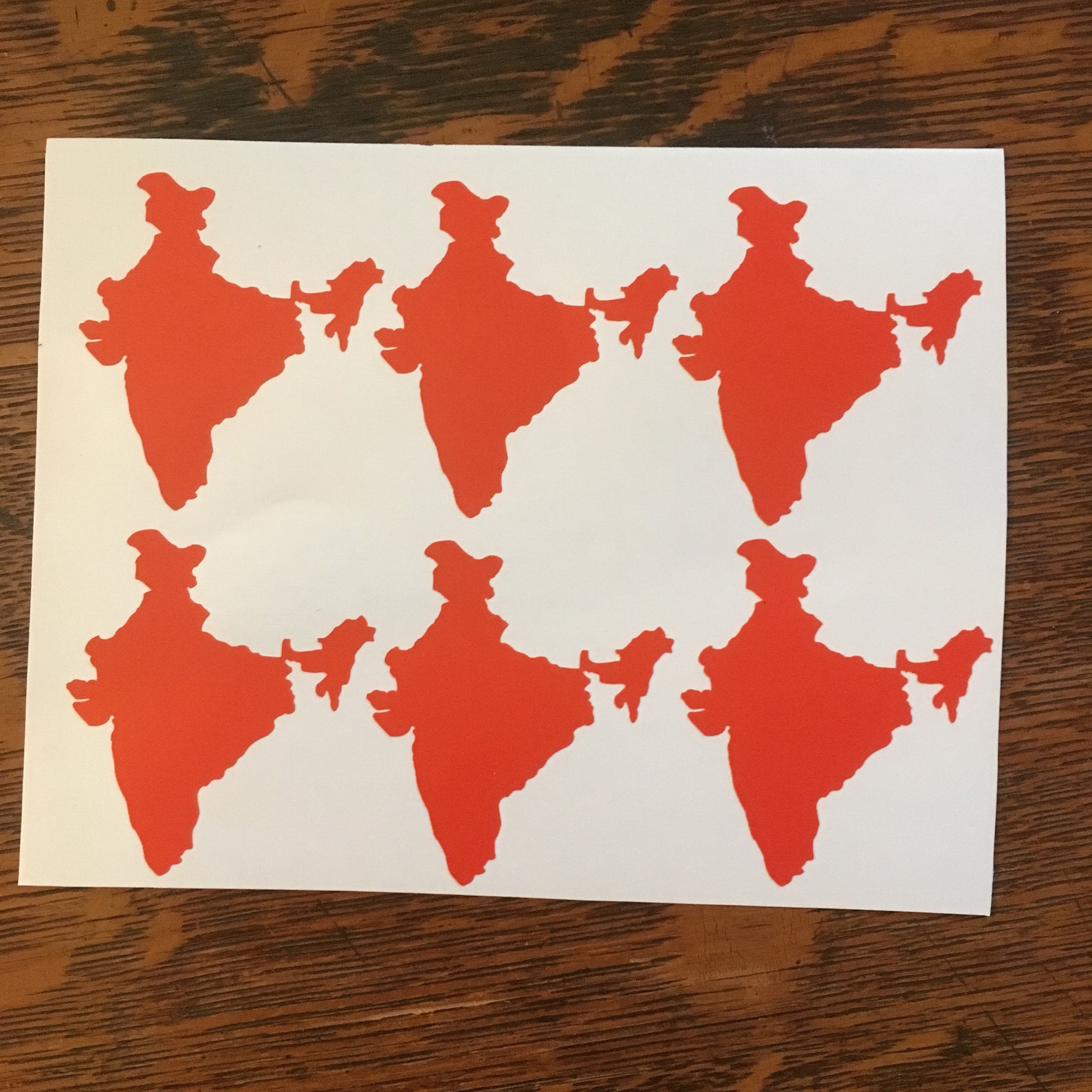 India Decal India Vinyl Decal India Sticker Continent Etsy
