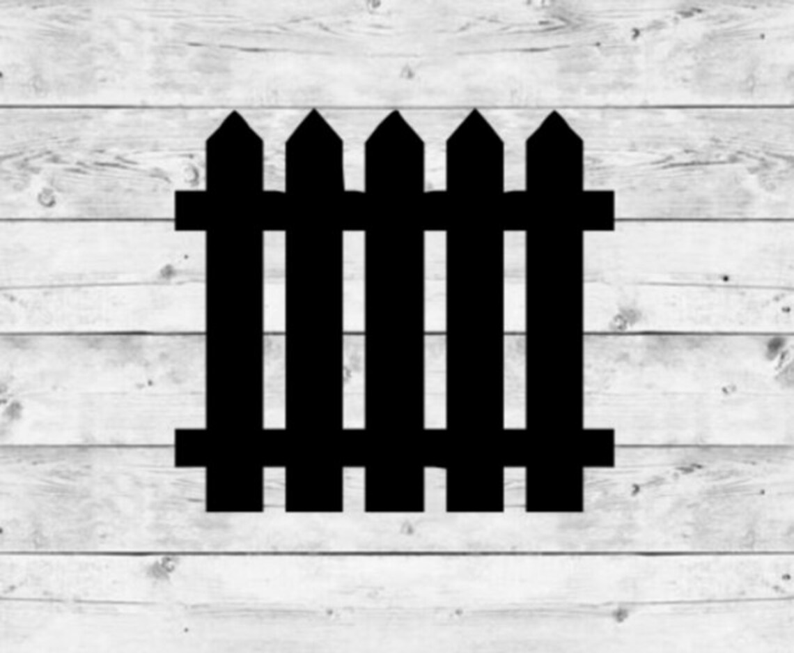 Fence Decal Fence Vinyl Decal Fence Sticker Picket Fence Etsy