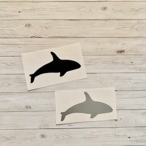 Orca Whale Decal | Orca Sticker | Whale Sticker | Whale Decal | Killer Whale Sticker | Killer Whale Decal | Animal Sticker | Ocean Decal