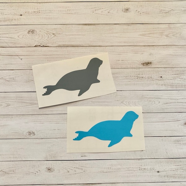 Seal Decal | Seal Vinyl Decal | Seal Sticker | Marine Animal Decal | Animal Decal | Animal Sticker | Beach Sticker | Ocean Sticker | Glitter