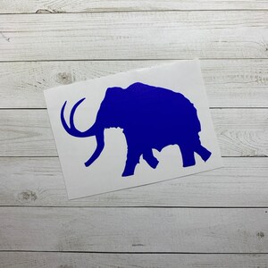 Woolly Mammoth Sticker | Mammoth Decal |  Mammoth Decal | Extinct Animals | Science Decal | Animal Decal | Animal Sticker | Elephant Decal